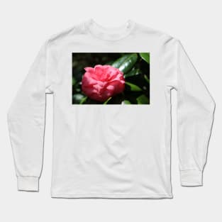 Pink Japanese Camellia Long Sleeve T-Shirt